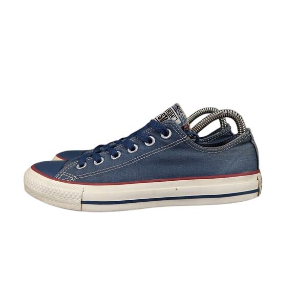 Converse Shoes Womens 7 Sneakers Lifestyle Chuck Taylor Low Blue Canvas Classic - Picture 4 of 12